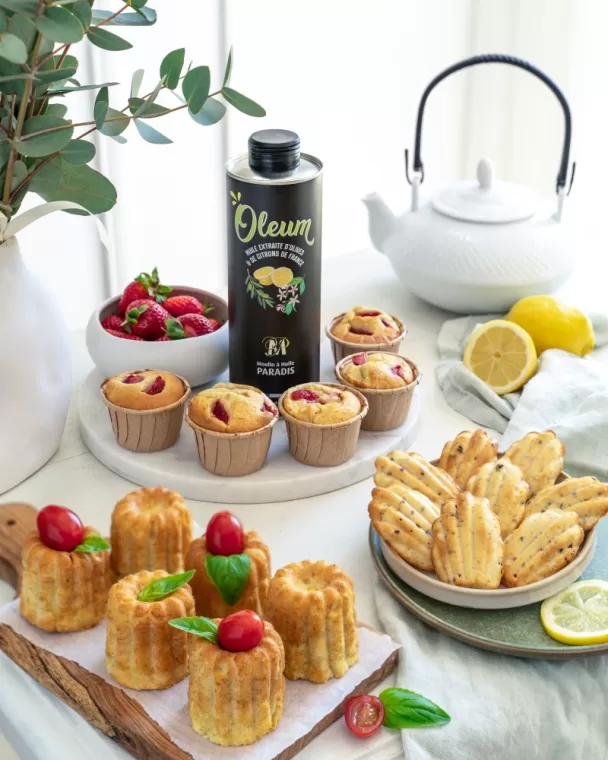 Recette Madeleines au citron et aux graines de pavot, Martignargues et à Saint-Maximin, Moulin à Huile Paradis