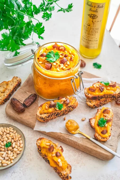 Tartinade butternut et huile de picholine